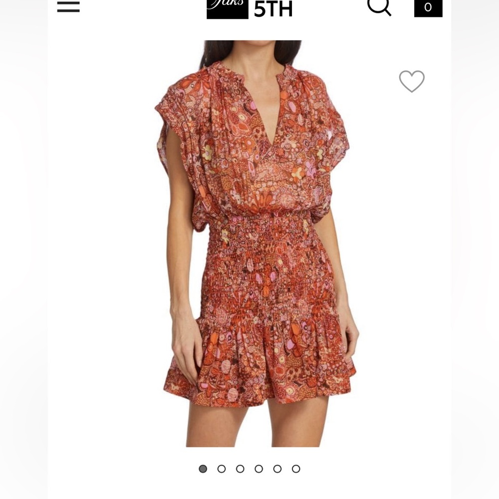 ALC Fall Floral silk Carly mini dress size 8/10